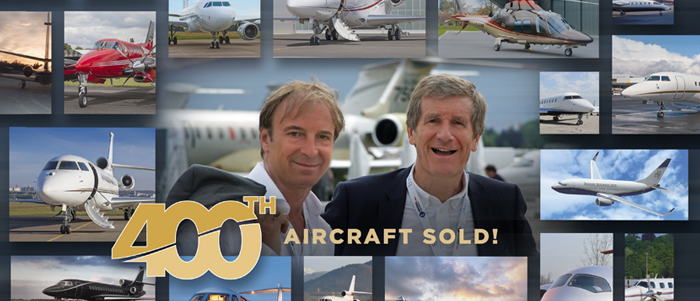 Boutsen Aviation Team Marks 400th Aircraft Sale